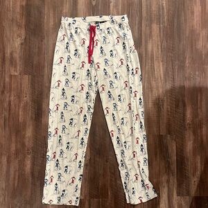 Cynthia Rowley Pajama Pants with Blue and Red Polar Bear Design